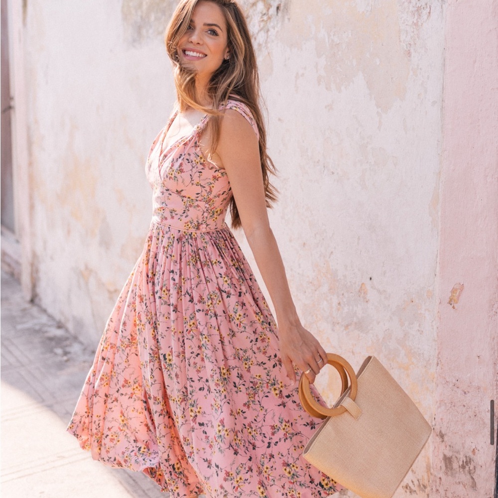 Gal Meets Glam Collection Sarah Floral Print Sundress